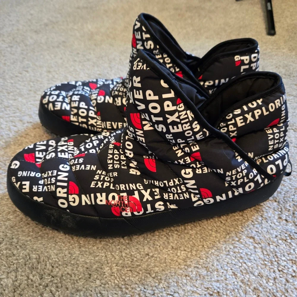 The North Face Mens Thermoball Traction Bootie Black Never Stop Exploring Sz 13